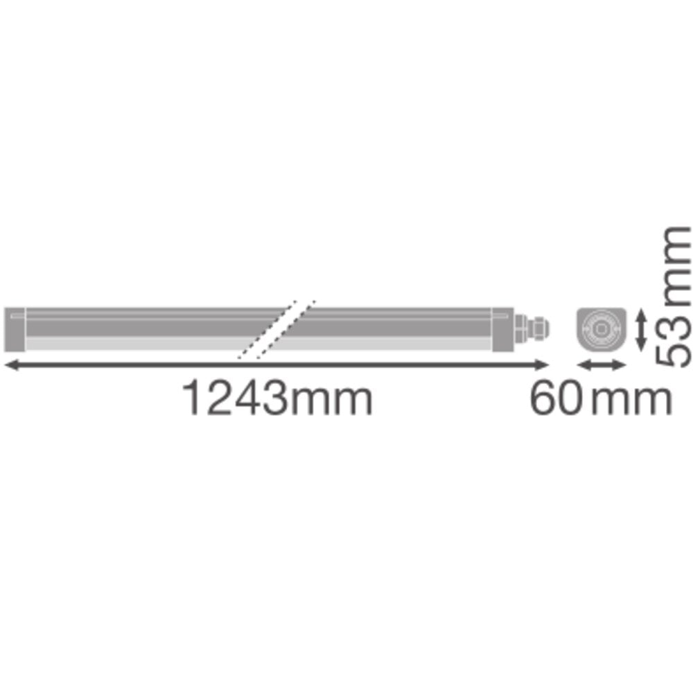 OSRAM-LEDVANCE LED- Feuchtraumleuchte DP COMP 1200 V 33W 840 IP66 PS 33W Konv