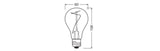 OSRAM LED-Lampe FM E27 3,4W 1800K ws G Vintage 1906 1906 Classic A 10 Fil 3.4W
