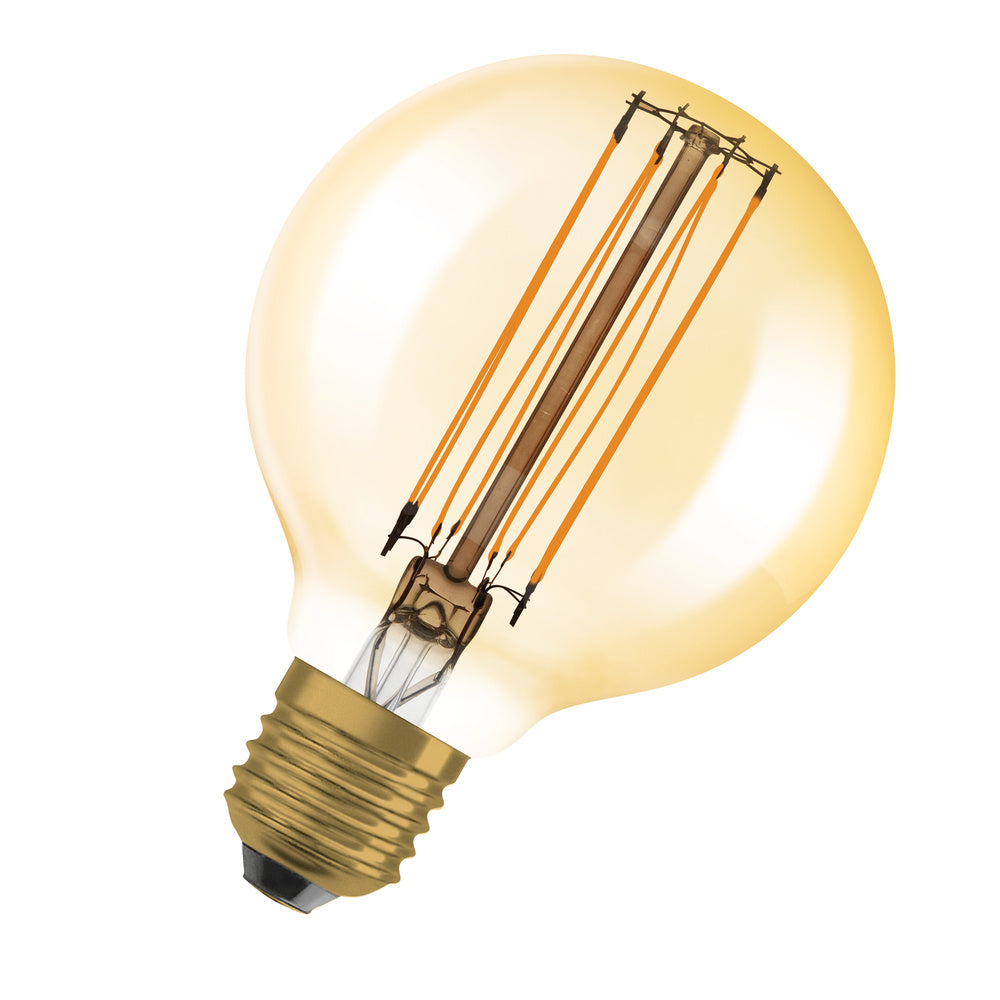OSRAM LED-Kugellampe FM E27 5,8W 2200K G Vintage 1906 Globe 80 40 Fil DIM 5. go