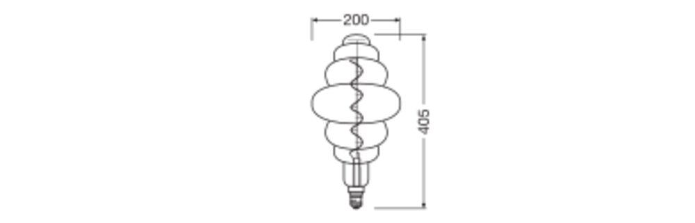 OSRAM LED-Lampe FM E27 4,8W 1800K ws G Vintage 1906 1906 NEST 10 Fil DIM 4.8W 8
