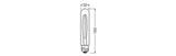OSRAM LED-Röhrenlampe FM E27 4,8W 2200K Vintage 1906 Tubular 40 Fil DIM 4.8 go