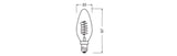 OSRAM LED-Kerzenlampe FM E14 3,4W 2200K Vintage 1906 Cla B 25 Fil DIM 3.4W go G