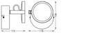 LEDVANCE LED-Wandanbauleuchte 7,5W 200lm SUN@HOME Bathroom Round 110mm 2200-5000K