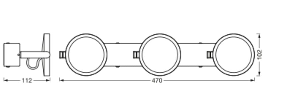 LEDVANCE LED-Wandanbauleuchte 20W 700lm SUN@HOME Bathroom Round 450mm 2200-5000K