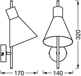 LEDVANCE LED-Wandanbauleuchte 5W 3000K Decor Tokio Wall 300lm sw Konv