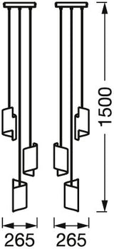 LEDVANCE LED-Pendelleuchte 1LED 1200lm SMART+ Wifi Decor Twist Pendant Bla 3000