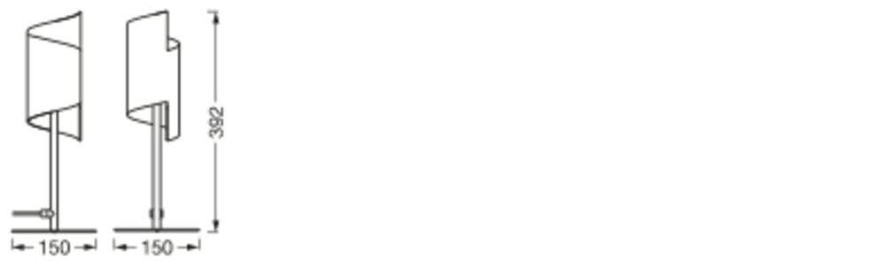 LEDVANCE LED-Wohnraumleuchte 12W 550lm SMART+ Wifi Decor Twist White Table 3000