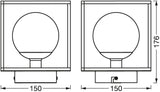 LEDVANCE LED-Anbauleuchte 20W sw Decor Square 150x150mm G9 IP44