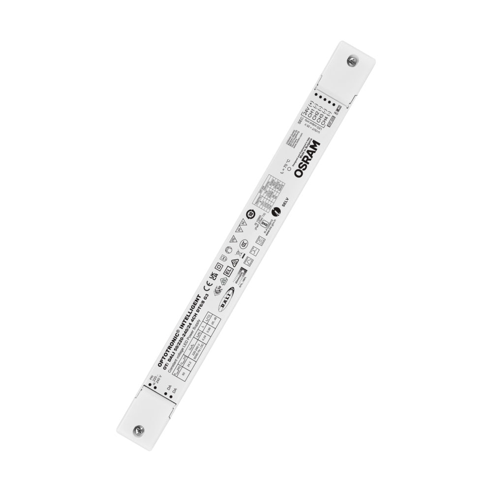 OSRAM LED-Steuerung 50-80W 24V DALI IP20 OTi DALI 50/220-240/ 24 4CH DT6/8 G Touc