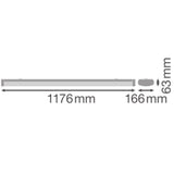 LEDVANCE LED-Wannenleuchte 32W 4000K ws LN SF 1200 ZB P 32W 840 WT IP44 4384lm