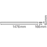 LEDVANCE LED-Wannenleuchte 45W 4000K ws LN SF 1500 ZB P 45W 840 WT IP44 6165lm