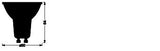 LEDVANCE LED-Reflektorlampe GU10 PAR16 F SMART ZB PAR16 50 4.7W 220V TW GU10 PAR1