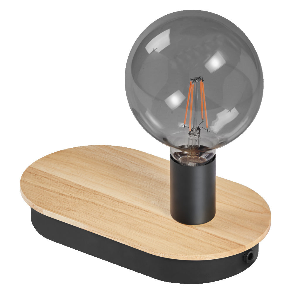 LEDVANCE LED-Wohnraumleuchte 20W br Decor Wood Table Touch E27 m.Schalt