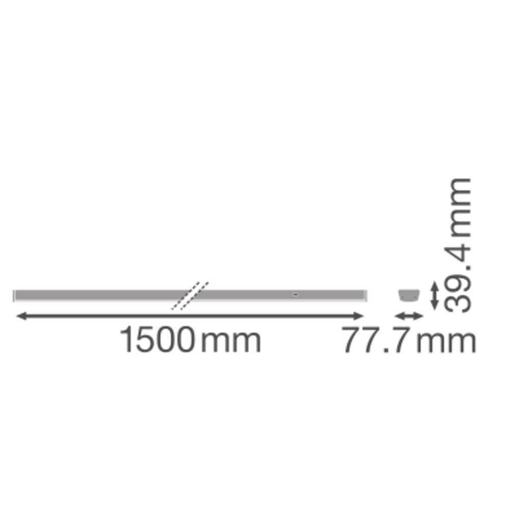LEDVANCE LED-Leuchteneinsatz 50W 4000K TRUSYS FLEX P 50W 840 WW CL WT 8600lm