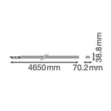 OSRAM-LEDVANCE Tragschiene Lichtband ws TruSys FLEX P RAIL 4500 8P WT