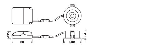 OSRAM-LEDVANCE LED-Einbaustrahler 4W sw SPOT AIR ADJUST SP AIR ADJ P 4W 930 DIM