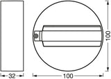 LEDVANCE Leuchtenanschlussadapter sw Tracklight Round Base Black 100mm