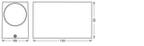 LEDVANCE LED-Wandanbauleuchte 50W ws ENDURA Classic Square UpDown White