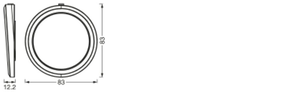 LEDVANCE LED-Wandanbauleuchte 6,5W 210lm SMART+ Wifi Undercabinet Round 83mm 3000