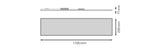 LEDVANCE LED-Panel 1195x295mm 33W 3000K PL CMFT 1200 P 33W 830 U19 DALIVR 4320lm
