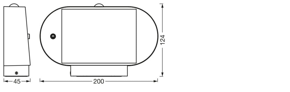 LEDVANCE LED-Solarleuchte 4W 3000K 380lm ENDURA Style Solar Oval S Wall Sens sw