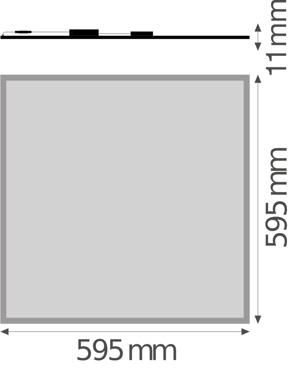 LEDVANCE LED-Panel 595x595mm 40W 4400lm BIOLUX HCL PL 600 S 40W TW ZB 2700-6500K