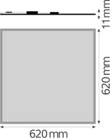 LEDVANCE LED-Panel 620x620mm 40W 4400lm BIOLUX HCL PL 625 S 40W TW ZB 2700-6500K