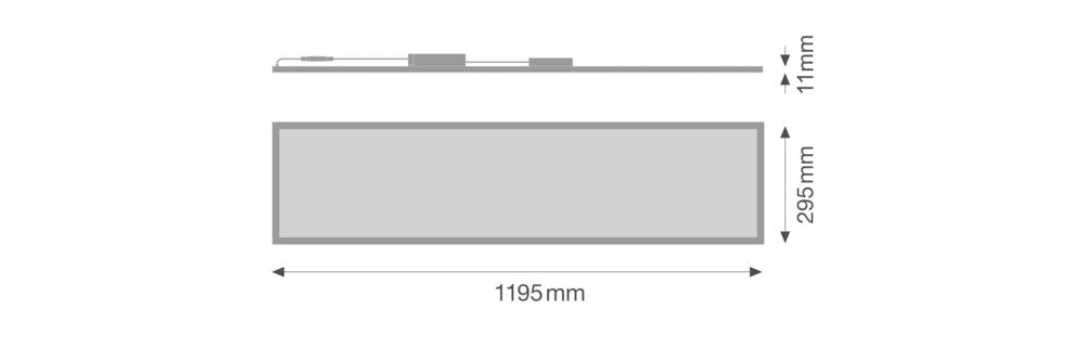 LEDVANCE LED-Panel 1195x295mm 37W 4100lm BIOLUX HCL PL 1200 S 37W TW ZB 2700-6500