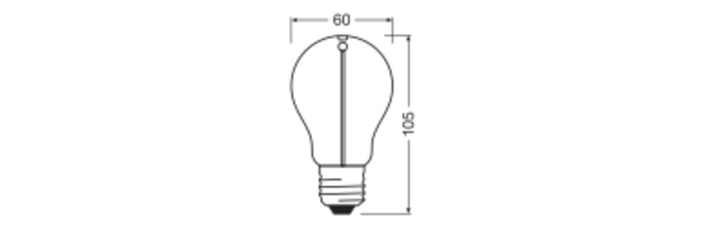 OSRAM LED-Lampe FM E27 A60 1,8W 2700K ws Vintage 1906 Cla A 10 Fil Mag 1.8W 100lm