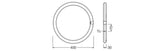 LEDVANCE LED-Röhrenlampe G10q 24W 6500K LED TUBE T9 C 40 EM V 24W 865 G10Q ws E