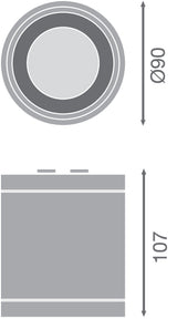 LEDVANCE LED-Anbaustrahler 15W Konv 1LED DL SURFACE IP65 DN 90 P 15W 840 36D ws