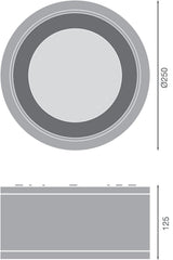 LEDVANCE LED-Anbaustrahler 45W Konv 1LED DL SURFACE IP65 DN 250 P 45W 840 36 ws