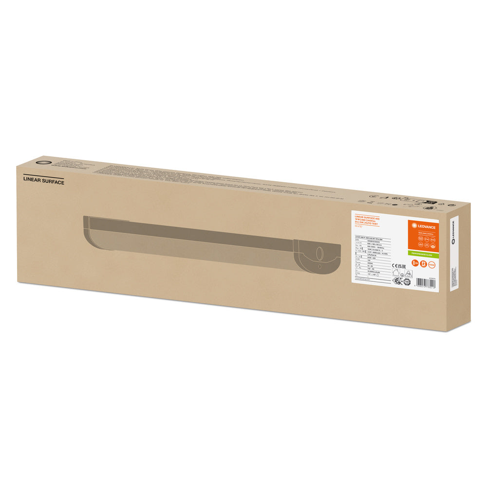 LEDVANCE LED-Anbauleuchte 18W 4000K ws LN SF IP44 EM 600 P 18W 840 WT 2430lm
