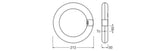 LEDVANCE LED-Röhrenlampe G10q 11W 6500K LED TUBE T9 C 22 EM V 11W 865 G10Q ws E