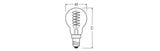 OSRAM LED-Lampe FM E14 P45 4,8W 2700K ws Vintage 1906 Classic P 40 Fil DIM 4 470l