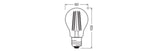 LEDVANCE LED-Lampe FM E27 A75 5W 3000K A LED Classic A 75 Filament EE A S 5W ws