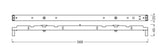 LEDVANCE LED-Geräteträger 20W 1LED IP20 LN MAG BATTEN T5 568 ws G5