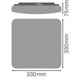 LEDVANCE LED-Anbauleuchte 24W 4000K ws SF SQUARE 330 SEN V 24W 840 IP44 2000lm