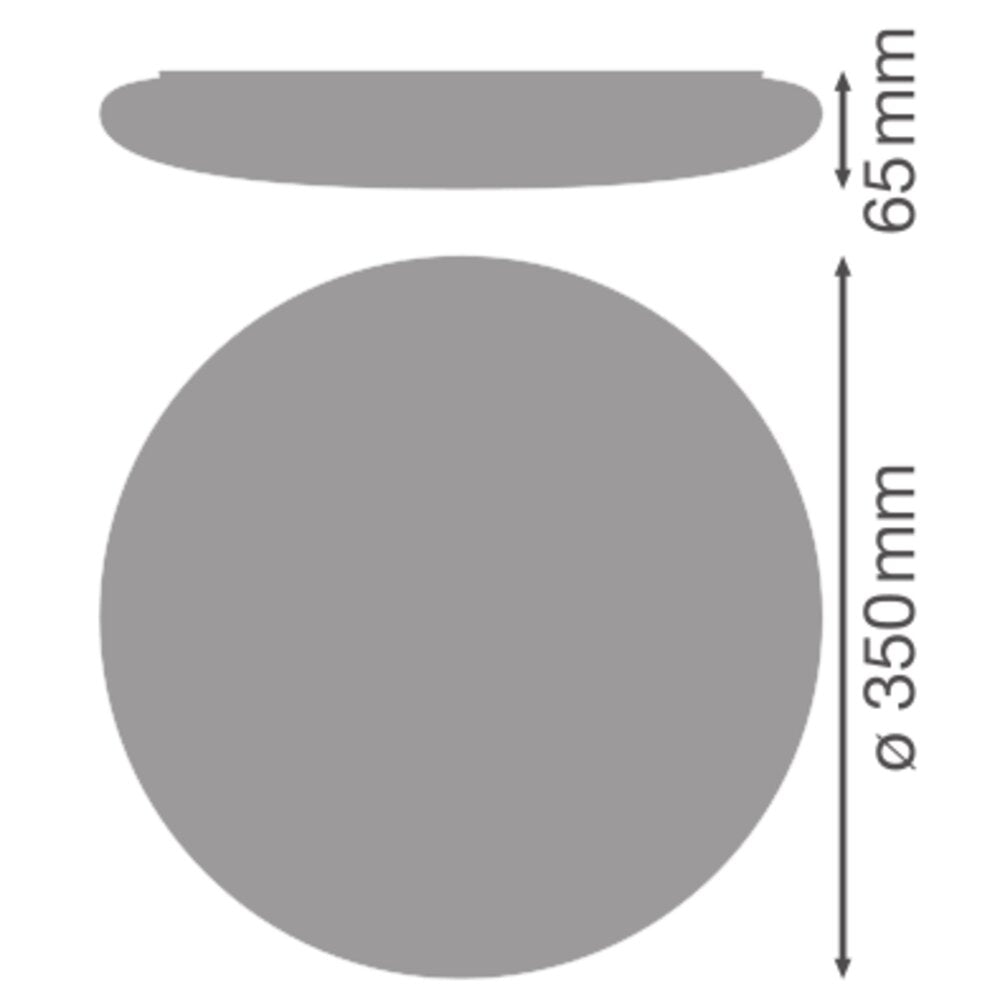 LEDVANCE Abdeckung ws sym direkt Kst SF CIRCULAR 350 3CCT COVER 350x65mm