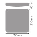 LEDVANCE Abdeckung ws sym direkt Kst SF SQUARE 330 COVER 330x330x60mm
