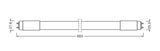 LEDVANCE LED-Röhrenlampe G13 T8 7,5W ws LED TUBE T8 HF P 600 mm 7.5W 830 3000K