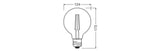 OSRAM LED-Kugellampe FM E27 G125 7W ws E LED Superstar Plus Globe 125 60 Fil 2700
