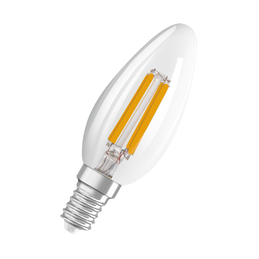 OSRAM LED-Kerzenlampe FM E14 B35 4W ws E LED Superstar Plus ClaB 40 Fil Acti 4000