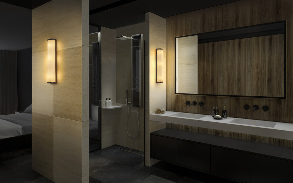 LEDVANCE LED-Wandanbauleuchte 12W sw Bathroom Wall 455mm E14 Black