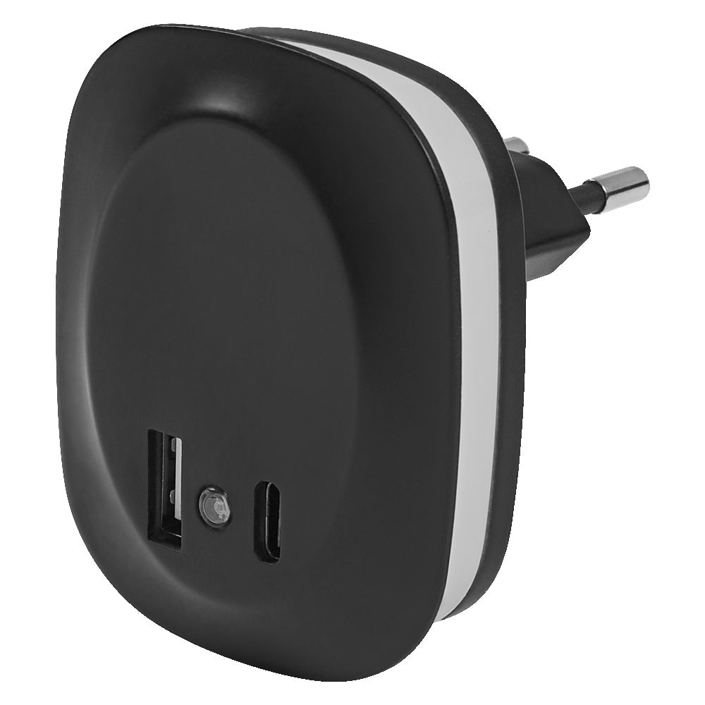 LEDVANCE Nachtlicht ws m.Lichtsen sw Lunetta Edge Sensor 3000K Black m.LM