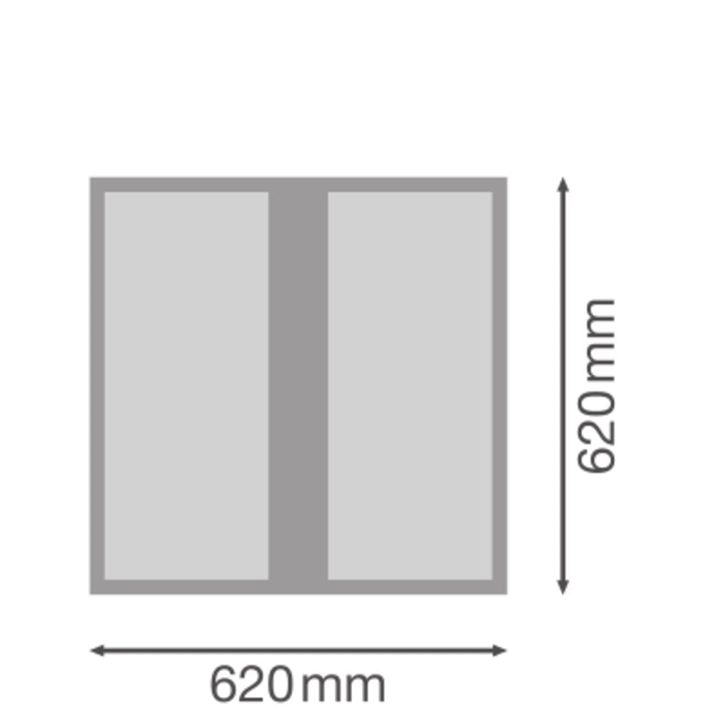 LEDVANCE LED-Panel 620x620mm 36W 4000K PL PROT 625 P 36W 840 DALIVR 5040lm ws