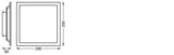 LEDVANCE LED-Panel 295x295mm 14W 1100lm Smart+ Wifi Planon Magic 300x300mm 2700-