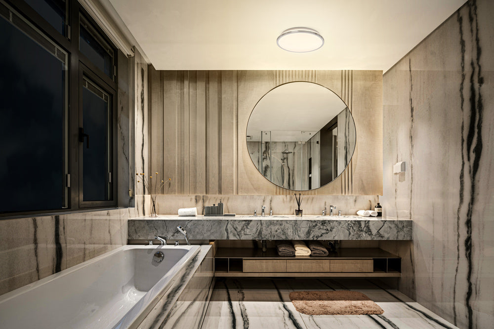LEDVANCE LED-Anbauleuchte 18W 3000K chr LED Bathroom Ceiling 300mm Chrome C 1250
