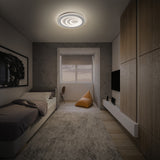 LEDVANCE LED-Anbauleuchte 37W 3000K ws Orbis Spiral Oval 485mm 37W White 2200lm