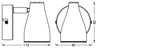 LEDVANCE LED-Anbauleuchte 4,3W 2700K ws LED Spot Pear 1 x 4.3W 2700K GU10 210lm